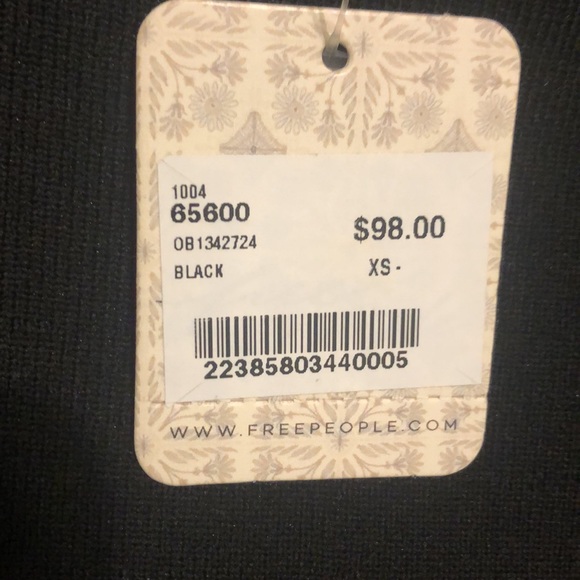 New Free People-Super Sexy Form-fitting little black dress. - Picture 3 of 3